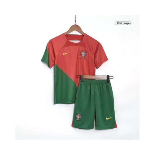 Kit de camiseta juvenil de Portugal 2022 de local