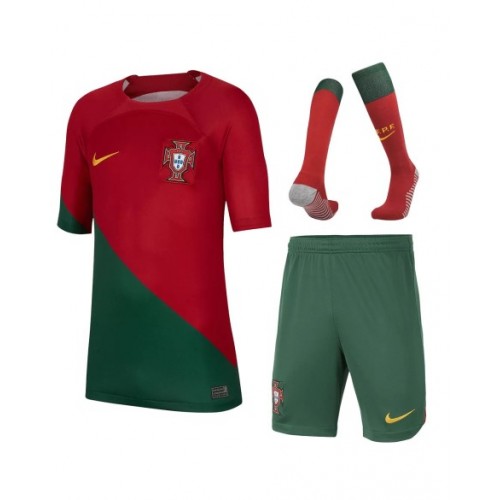 Camiseta de Portugal juvenil Equipo completo 2022 Local