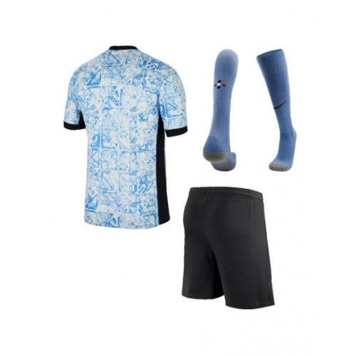 Kit de camiseta visitante de Portugal para la Eurocopa 2024 (camiseta, pantalones cortos y medias)