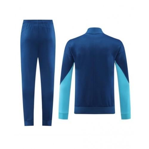 Conjunto de chaqueta de entrenamiento de Portugal (chaqueta y pantalón) azul marino 2024