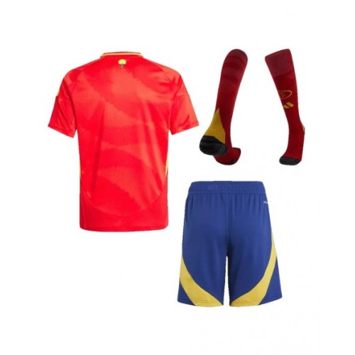 Kit de camiseta local de España para la Eurocopa 2024 para niños (camiseta, pantalones cortos y calcetines)