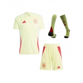 Kit de camiseta visitante de España para la Eurocopa 2024 (camiseta, pantalones cortos y medias)