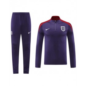 Conjunto deportivo con cremallera de Inglaterra (camiseta y pantalón) azul marino 2024/25