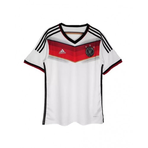 Camiseta retro de local de Alemania 2014 con 3 estrellas