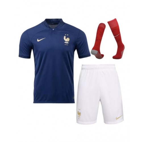 Camiseta de Francia Equipo completo Copa del Mundo 2022 Local