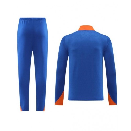 Sudadera con cremallera Holanda (camiseta y pantalón) azul 2024/25