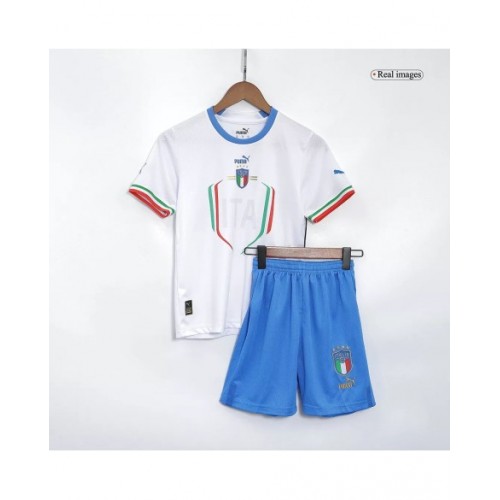 Kit de camiseta juvenil de Italia 2022 de visitante