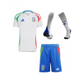 Kit de camiseta visitante de Italia para la Eurocopa 2024 (camiseta, pantalones cortos y medias)